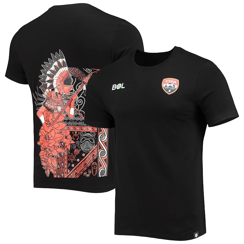 T-shirt noir Warrior Tribal de l'équipe nationale Trinité-et-Tobago pour hommes