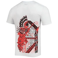 T-shirt blanc Warrior Tribal de l'équipe nationale Trinité-et-Tobago pour homme