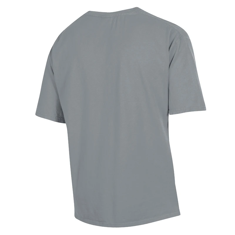 Men's ComfortWash Gray Trinity Tigers Arch Logo Garment Dyed T-Shirt