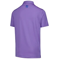 Boy's Youth FootJoy  Purple Truist Championship ProDry Micro Feeder Stripe Lisle Polo