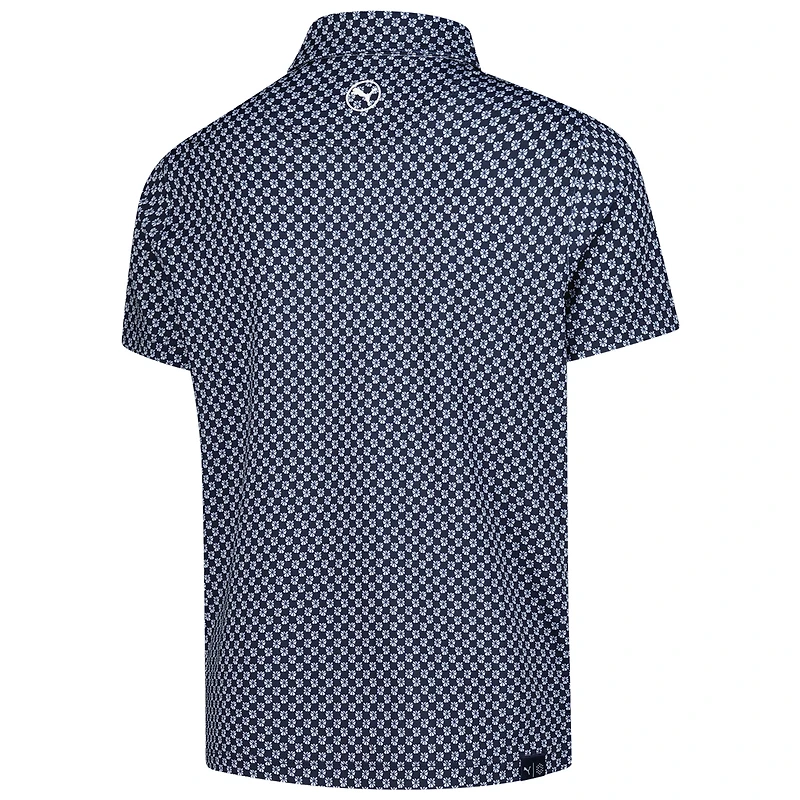 Polo Puma bleu marine Truist Championship Micro Floral MATTR pour garçon