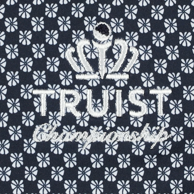 Boy's Youth Puma  Navy Truist Championship Micro Floral MATTR Polo