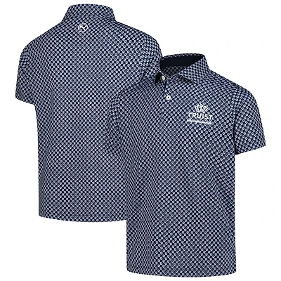 Boy's Youth Puma  Navy Truist Championship Micro Floral MATTR Polo