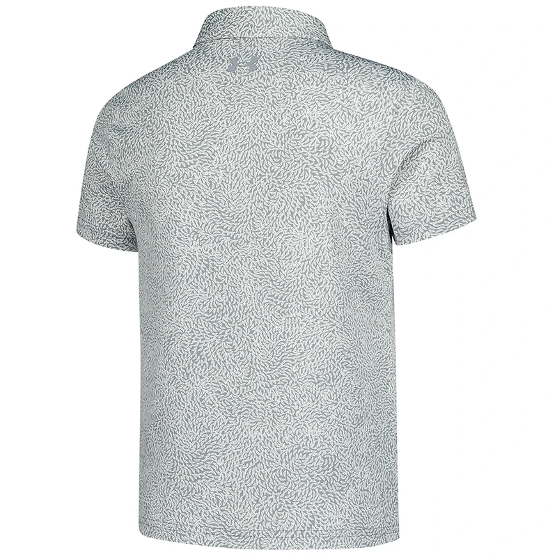 Polo imprimé Under Armour gris Truist Championship Blade pour garçons