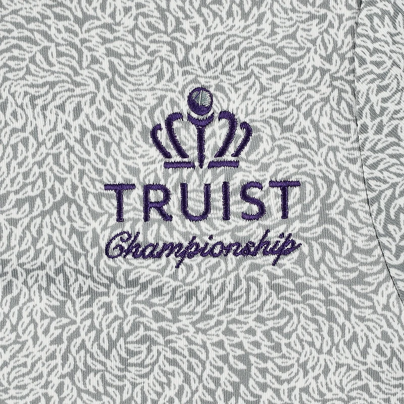 Polo imprimé Under Armour gris Truist Championship Blade pour garçons