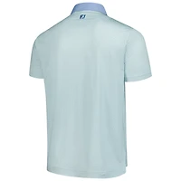 Men's FootJoy  Light Blue Truist Championship ProDry Lattice Print Lisle Polo