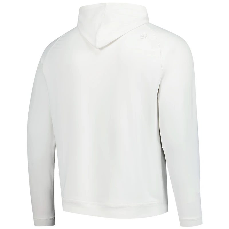 Men's Peter Millar  White Truist Championship Pine Performance Raglan Pullover Hoodie