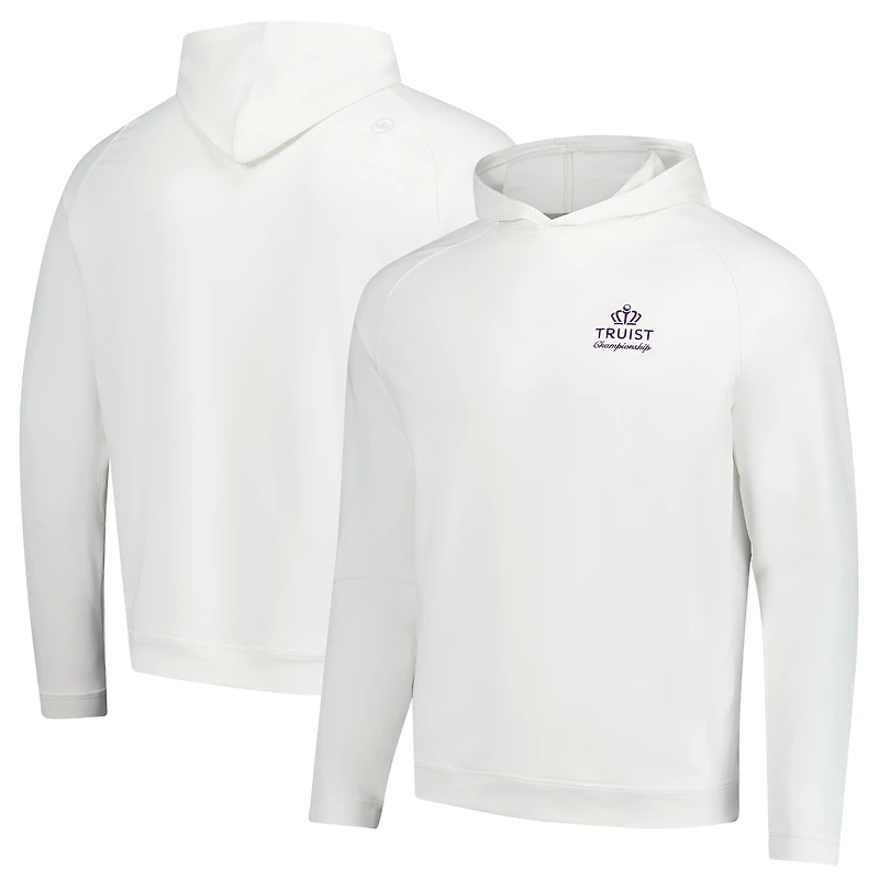 Sweat à capuche raglan Peter Millar White Truist Championship Pine Performance pour homme