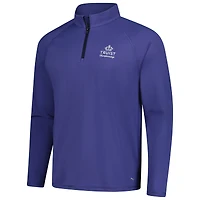 Pull Puma bleu Truist Championship You-V Raglan à quart de zip pour homme