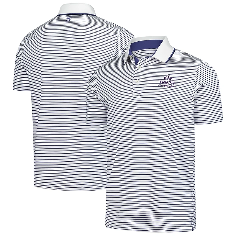 Men's Puma White Truist Championship MATTR Elevated Stripe Polo