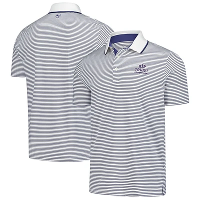 Polo Puma blanc Truist Championship MATTR à rayures surélevées pour homme