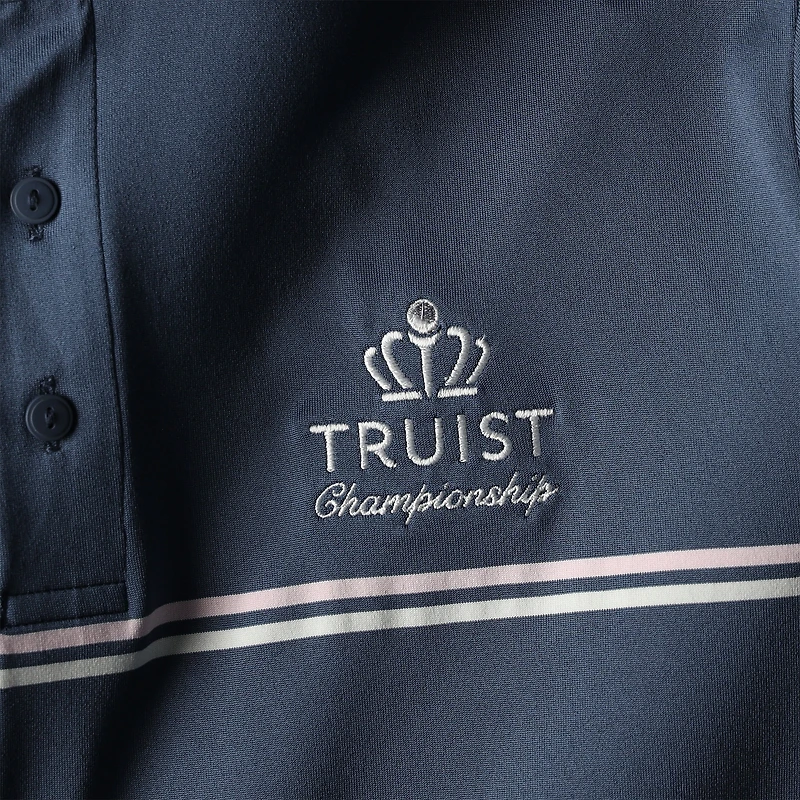Men's Under Armour  Blue Truist Championship Performance Drive Chest Stripe Polo