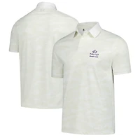 Polo Under Armour crème Truist Championship Drive Camo Iso-Chill pour homme