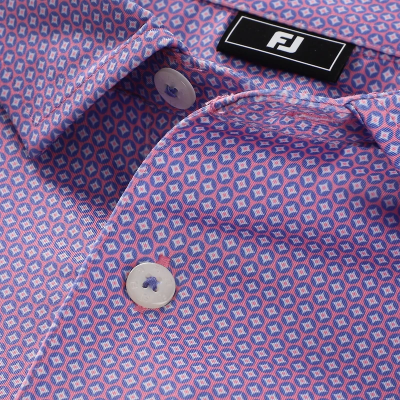Polo FootJoy Lisle ProDry violet Truist Championship Stellar Print pour homme