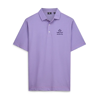 Men's FootJoy Purple Truist Championship Stellar Print Lisle ProDry Polo