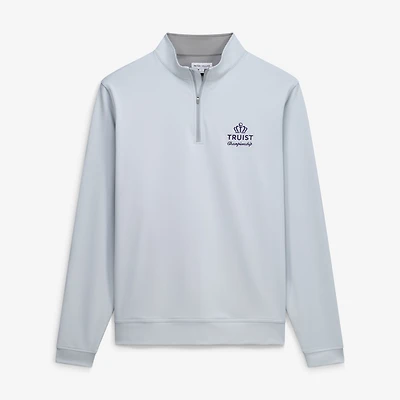 Men's Peter Millar Gray Truist Championship Perth Performance Quarter-Zip Pullover