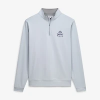 Pull-over à col zippé Peter Millar gris Truist Championship Perth Performance pour homme
