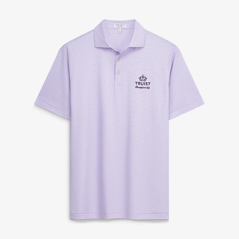 Men's Peter Millar  Purple Truist Championship Ashgrove Performance Jersey Polo