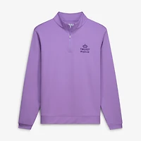 Men's Peter Millar Purple Truist Championship Perth Melange Quarter-Zip Pullover
