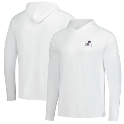 Sweat à capuche raglan blanc Puma Truist Championship You-V Brrr pour homme