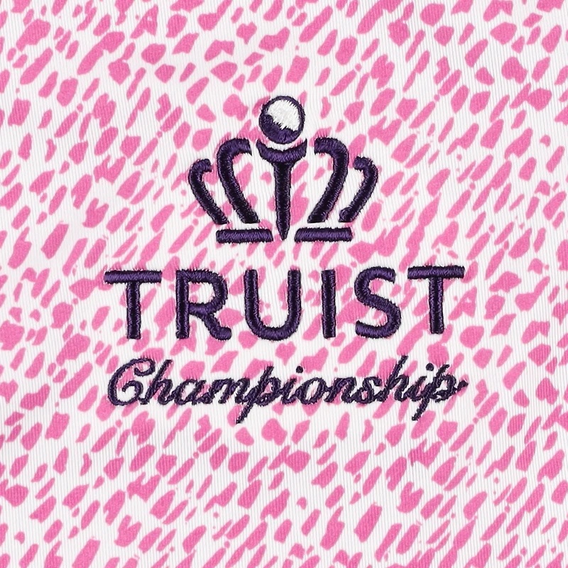 Polo sans manches imprimé rose Truist Championship ProDry pour femme FootJoy