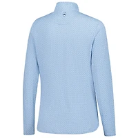 Women's Peter Millar  Blue Truist Championship Mar-Tee-Ni Break Lightweight Quarter-Zip Sun Top