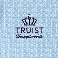 Women's Peter Millar  Blue Truist Championship Mar-Tee-Ni Break Lightweight Quarter-Zip Sun Top