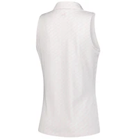 Polo sans manches rose Under Armour Truist Championship Drive Clubhouse Grid pour femme