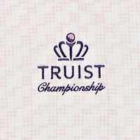 Polo sans manches rose Under Armour Truist Championship Drive Clubhouse Grid pour femme