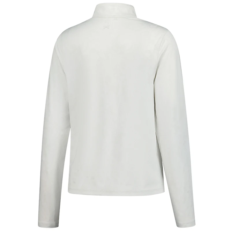 Women's Under Armour  White Truist Championship Rose Jacquard UA Tech Quarter-Zip Pullover