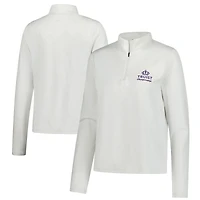 Pull à fermeture éclair quart de tour UA Tech blanc Truist Championship Rose Jacquard pour femme Under Armour