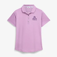 Polo FootJoy pour femme, violet, Truist Championship, imprimé moucheté