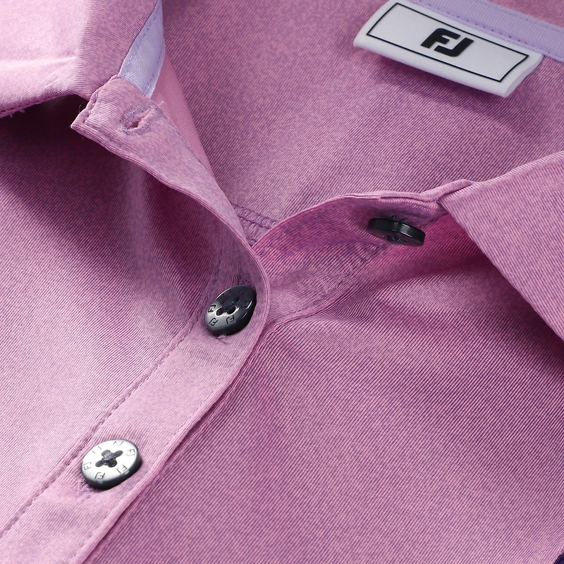 Polo FootJoy pour femme, violet, Truist Championship, imprimé moucheté