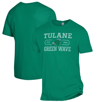 Men's Alternative Apparel Heathered Green Tulane Wave The Keeper T-Shirt