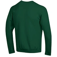Men's Champion  Green Tulane Wave Basic Arch Fleece Pullover Sweatshirt