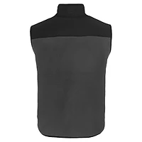 Gilet zippé en polaire Sherpa écologique pour homme Cutter & Buck Gris Tulane Green Wave Cascade