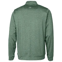 Pull-over zippé quart de tour pour homme Cutter & Buck Green Tulane Wave Heathered Vault Stealth