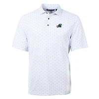 Polo recyclé à imprimé carreaux et piqué écologique pour homme Cutter & Buck, blanc, Tulane, vert, grande taille