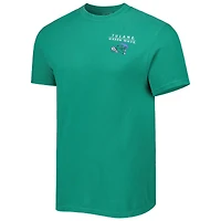 T-shirt vert Tulane Green Wave Landscape Shield pour homme