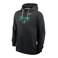 Sweat à capuche Nike Dri-FIT noir Tulane Green Wave 2025 Sideline Standard Issue pour homme