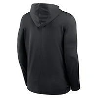 Men's Nike  Black Tulane Green Wave Sideline Dri-FIT Lightweight Hooded Top