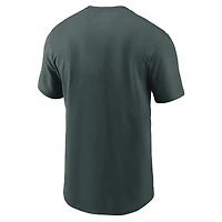 T-shirt Nike vert Tulane Green Wave pour homme, séries éliminatoires de football universitaire 2025-26, protection passe