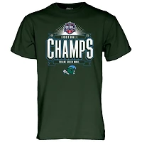 Unisex Blue 84  Green Tulane Wave 2025 The American Football Champions Locker Room T-Shirt