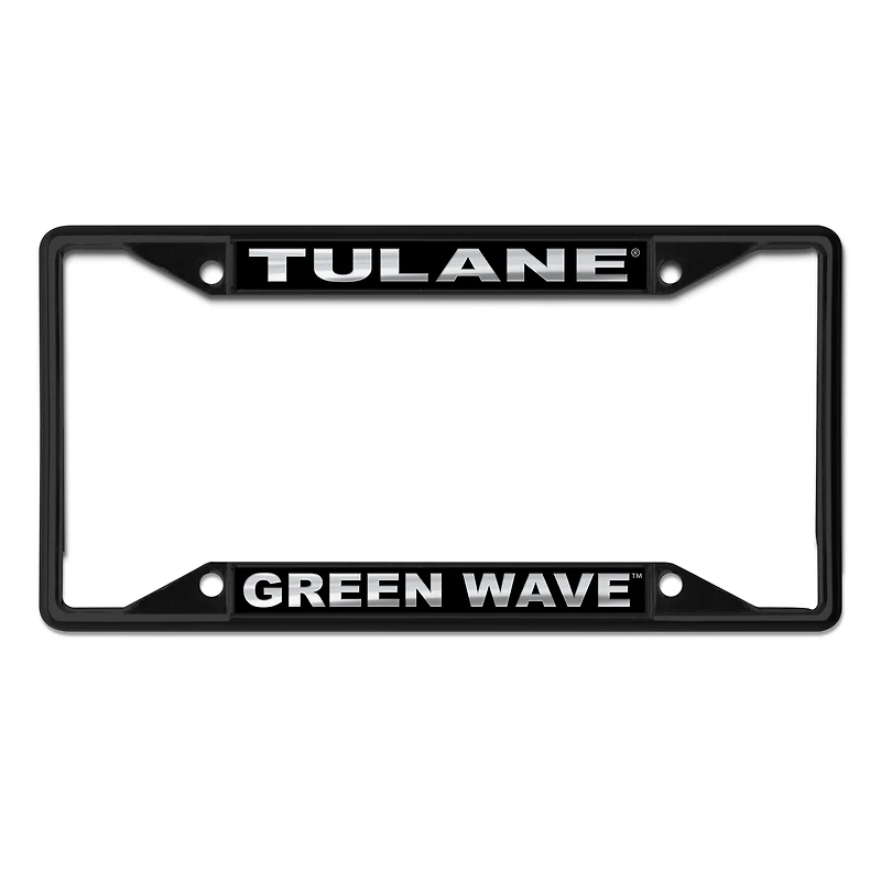 WinCraft Tulane Green Wave S/S Color Covered Metal License Plate Frame
