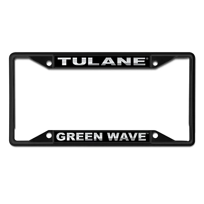 WinCraft Tulane Green Wave S/S Color Covered Metal License Plate Frame
