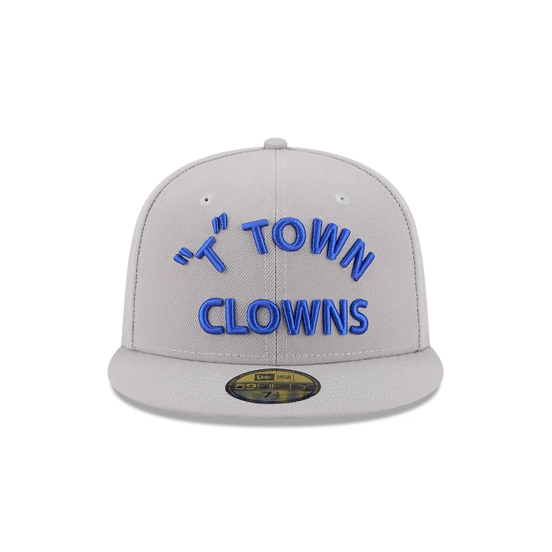 Casquette ajustée 59FIFTY grise Tulsa Drillers Theme Nights de New Era pour homme