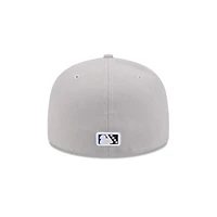 Casquette ajustée 59FIFTY grise Tulsa Drillers Theme Nights de New Era pour homme
