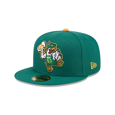 Casquette ajustée 59FIFTY verte Tulsa Drillers Theme Nights de New Era pour homme