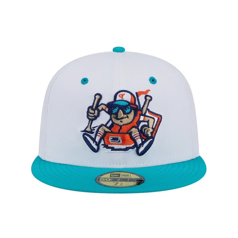 Men's New Era  White Tulsa Drillers Theme Nights 59FIFTY Fitted Hat