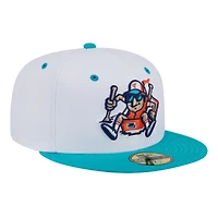 Men's New Era  White Tulsa Drillers Theme Nights 59FIFTY Fitted Hat